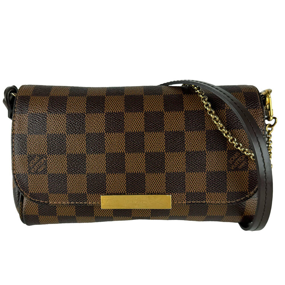 Louis Vuitton LOUIS VUITTON Shoulder Bag Handbag Damier Favorite PM Canvas Eb...